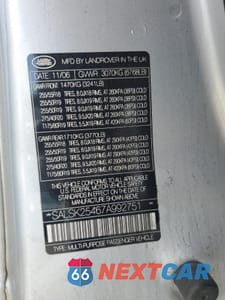 Zdjęcie 13 z 13 samochodu: 2007 LAND ROVER RANGE ROVER SPORT HSE VIN:SALSK25467A992751 - miniatura