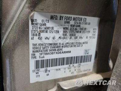 Zdjęcie 12 z 14 samochodu: 2013 FORD F350 SUPER DUTY VIN:1FT8W3BTXDEA50858 - miniatura