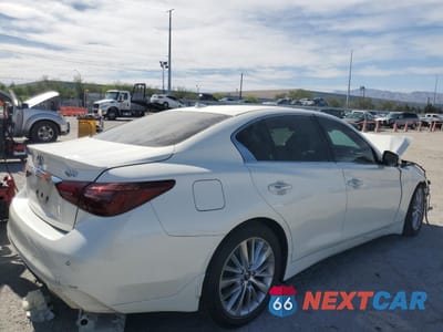 Trzecie zdjęcie samochodu z tyłu: 2021 INFINITI Q50 LUXE VIN:JN1EV7BP9MM706220 - miniatura