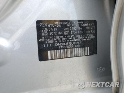Zdjęcie 12 z 12 samochodu: 2013 HYUNDAI ELANTRA GLS VIN:KMHDH4AE7DU898621 - miniatura