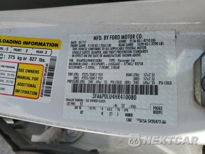 Zdjęcie 12 z 12 samochodu: 2017 FORD FUSION SE HYBRID VIN:3FA6P0LU4HR410080 - miniatura