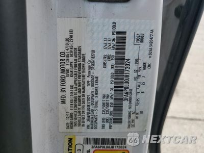 Zdjęcie 12 z 13 samochodu: 2018 FORD FUSION SE HYBRID VIN:3FA6P0LU0JR172024 - miniatura