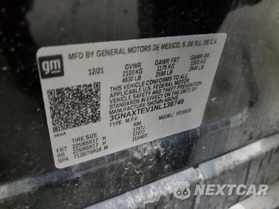 Zdjęcie 13 z 13 samochodu: 2022 CHEVROLET EQUINOX LT VIN:3GNAXTEV1NL138749 - miniatura