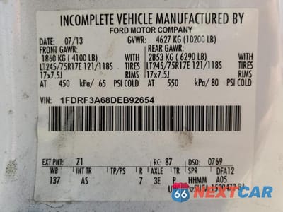 Zdjęcie 13 z 13 samochodu: 2013 FORD F350 SD UTILITY TRUCK ** PRIOR FLEET ** VIN:1FDRF3A68DEB92654 - miniatura