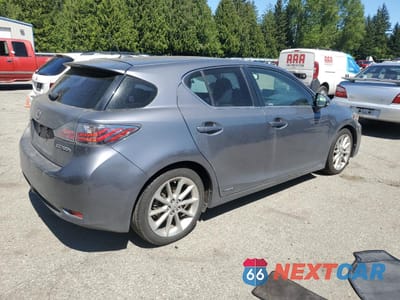 Trzecie zdjęcie samochodu z tyłu: 2012 LEXUS CT 200 VIN:JTHKD5BHXC2111465 - miniatura