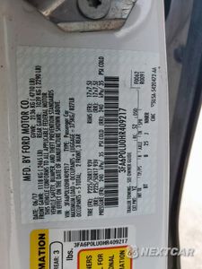 Zdjęcie 12 z 13 samochodu: 2017 FORD FUSION SE HYBRID VIN:3FA6P0LU0HR409217 - miniatura