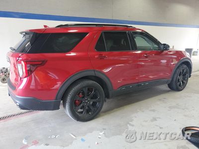Trzecie zdjęcie samochodu z tyłu: 2020 FORD EXPLORER ST VIN:1FM5K8GC2LGB80622 - miniatura