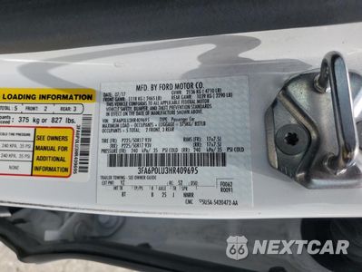 Zdjęcie 12 z 13 samochodu: 2017 FORD FUSION SE HYBRID VIN:3FA6P0LU3HR409695 - miniatura
