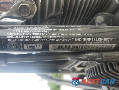 Zdjęcie 8 z 9 samochodu: 2020 HARLEY-DAVIDSON FLHXS VIN:1HD1KRP18LB649974 - miniatura