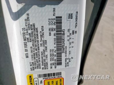 Zdjęcie 12 z 12 samochodu: 2018 FORD FUSION SE HYBRID VIN:3FA6P0LU4JR118645 - miniatura