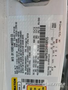 Zdjęcie 12 z 13 samochodu: 2017 FORD FUSION SE HYBRID VIN:3FA6P0LU3HR408935 - miniatura