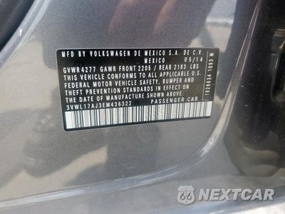 Zdjęcie 13 z 13 samochodu: 2014 VOLKSWAGEN JETTA SEL VIN:3VWL17AJ3EM436322 - miniatura