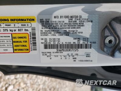 Zdjęcie 12 z 13 samochodu: 2018 FORD FUSION SE HYBRID VIN:3FA6P0LUXJR171575 - miniatura