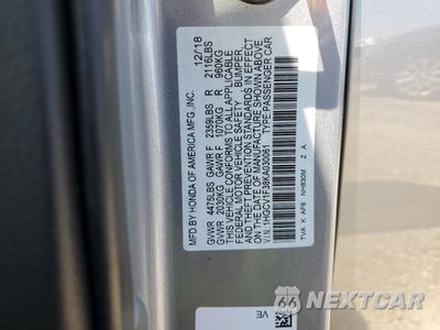 Zdjęcie 12 z 12 samochodu: 2019 HONDA ACCORD SPORT VIN:1HGCV1F38KA030061 - miniatura