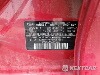 Zdjęcie 12 z 12 samochodu: 2014 HYUNDAI ELANTRA SE VIN:KMHDH4AH7EU083251 - miniatura