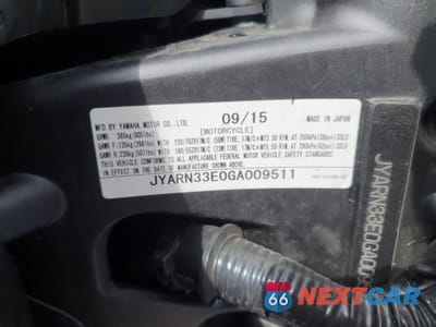Zdjęcie 9 z 9 samochodu: 2016 YAMAHA FZ09 VIN:JYARN33E0GA009511 - miniatura