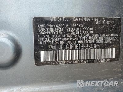 Zdjęcie 14 z 14 samochodu: 2011 SUBARU IMPREZA OUTBACK SPORT VIN:JF1GH6D61BH824365 - miniatura