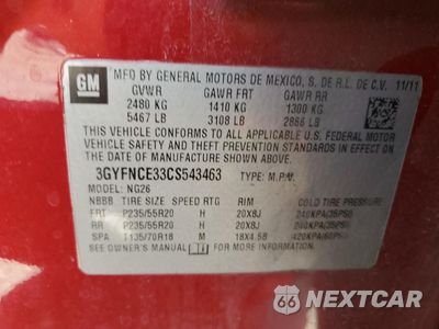 Zdjęcie 12 z 14 samochodu: 2012 CADILLAC SRX PREMIUM COLLECTION VIN:3GYFNCE33CS543463 - miniatura