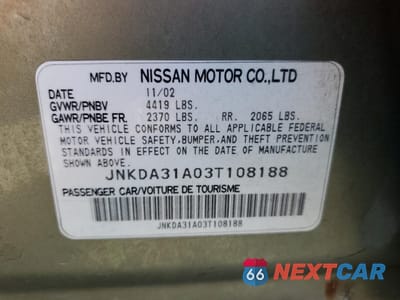Zdjęcie 12 z 14 samochodu: 2003 INFINITI I35 VIN:JNKDA31A03T108188 - miniatura