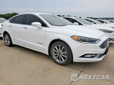 Czwarte zdjęcie samochodu z boku: 2017 FORD FUSION SE HYBRID VIN:3FA6P0LU6HR409447 - miniatura