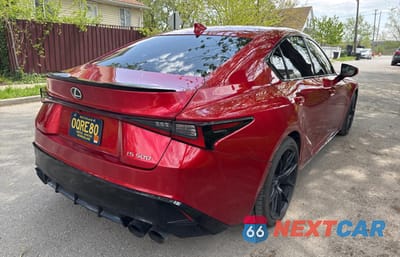 Czwarte zdjęcie samochodu z boku: 2023 LEXUS IS 500 F SPORT VIN:JTHAP1D23P5004878 - miniatura