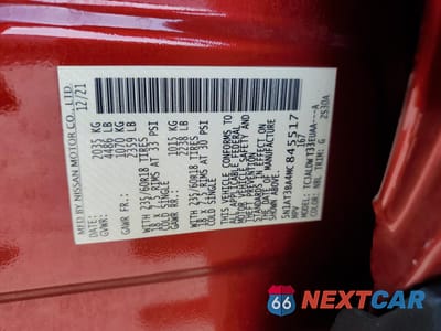 Zdjęcie 13 z 16 samochodu: 2021 NISSAN ROGUE SV VIN:5N1AT3BA4MC845517 - miniatura