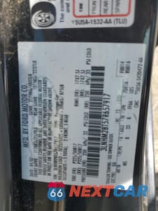 Zdjęcie 12 z 12 samochodu: 2007 LINCOLN MKZ VIN:3LNHM28T57R657917 - miniatura