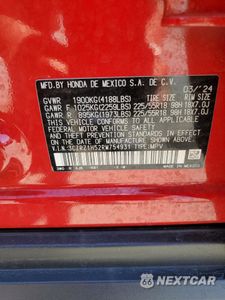 Zdjęcie 13 z 16 samochodu: 2024 HONDA HR-V SPORT VIN:3CZRZ1H52RM754931 - miniatura