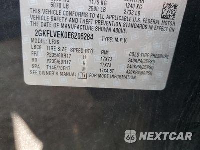 Zdjęcie 13 z 13 samochodu: 2014 GMC TERRAIN SLE VIN:2GKFLVEK0E6206284 - miniatura