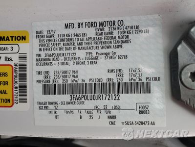 Zdjęcie 12 z 13 samochodu: 2018 FORD FUSION SE HYBRID VIN:3FA6P0LU0JR172122 - miniatura