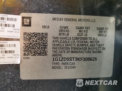 Zdjęcie 13 z 14 samochodu: 2019 CHEVROLET MALIBU LT VIN:1G1ZD5ST3KF105625 - miniatura