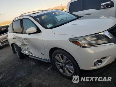 Czwarte zdjęcie samochodu z boku: 2014 NISSAN PATHFINDER SV HYBRID VIN:5N1CR2MN2EC635484 - miniatura