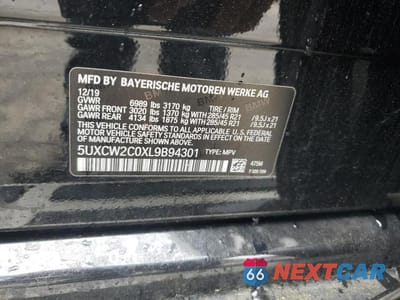 Zdjęcie 14 z 14 samochodu: 2020 BMW X7 XDRIVE40I VIN:5UXCW2C0XL9B94301 - miniatura