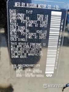 Zdjęcie 13 z 13 samochodu: 2017 INFINITI QX80 BASE VIN:JN8AZ2NDXH9831079 - miniatura