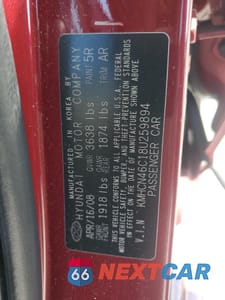 Zdjęcie 12 z 14 samochodu: 2008 HYUNDAI ACCENT GLS VIN:KMHCN46C18U259894 - miniatura