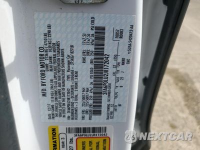 Zdjęcie 12 z 13 samochodu: 2018 FORD FUSION SE HYBRID VIN:3FA6P0LU2JR172042 - miniatura