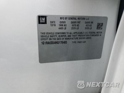 Zdjęcie 13 z 15 samochodu: 2017 CHEVROLET VOLT LT VIN:1G1RA6S54HU176465 - miniatura