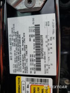 Zdjęcie 12 z 12 samochodu: 2017 FORD FUSION SE VIN:3FA6P0HD1HR268599 - miniatura