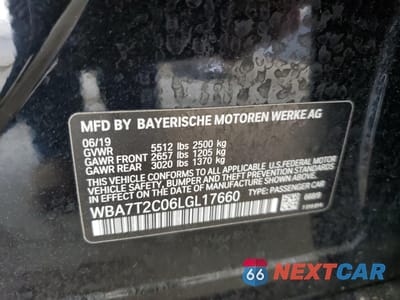 Zdjęcie 12 z 12 samochodu: 2020 BMW 740 I VIN:WBA7T2C06LGL17660 - miniatura