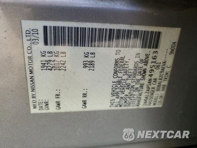 Zdjęcie 12 z 14 samochodu: 2010 NISSAN ALTIMA BASE VIN:1N4AL2AP5AN495163 - miniatura