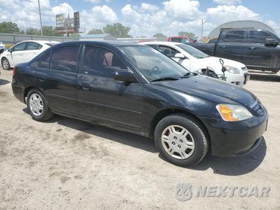 Czwarte zdjęcie samochodu z boku: 2002 HONDA CIVIC LX VIN:1HGES16592L018783 - miniatura