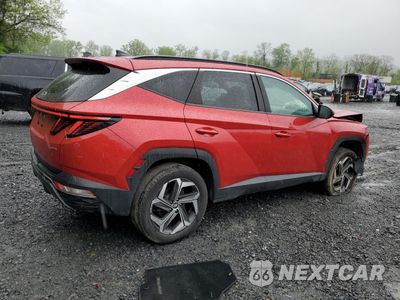 Trzecie zdjęcie samochodu z tyłu: 2022 HYUNDAI TUCSON SEL VIN:5NMJCCAE0NH008842 - miniatura