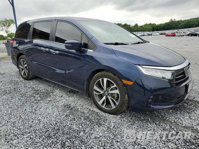 Czwarte zdjęcie samochodu z boku: 2023 HONDA ODYSSEY TOURING VIN:5FNRL6H88PB054976 - miniatura