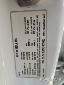 Zdjęcie 12 z 12 samochodu: 2019 TESLA MODEL 3 VIN:5YJ3E1EB9KF433433 - miniatura