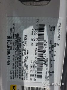Zdjęcie 12 z 12 samochodu: 2018 FORD FUSION SE HYBRID VIN:3FA6P0LU2JR171909 - miniatura