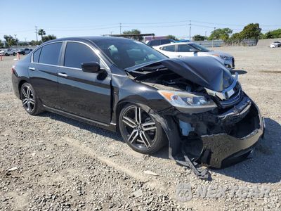 Czwarte zdjęcie samochodu z boku: 2017 HONDA ACCORD SPORT VIN:1HGCR2F59HA271776 - miniatura
