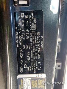 Zdjęcie 12 z 12 samochodu: 2020 KIA FORTE FE VIN:3KPF24AD8LE207700 - miniatura