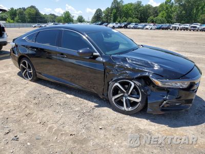 Czwarte zdjęcie samochodu z boku: 2019 HONDA ACCORD SPORT VIN:1HGCV1F31KA016633 - miniatura