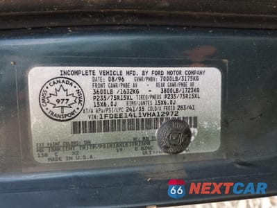Zdjęcie 14 z 14 samochodu: 1997 FORD ECONOLINE E150 VAN VIN:1FDEE14L1VHA12972 - miniatura