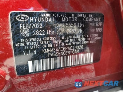 Zdjęcie 12 z 14 samochodu: 2023 HYUNDAI IONIQ 6 SEL VIN:KMHM34AC6PA029026 - miniatura